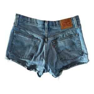 Levi's Blue Denim Cutoff Jean Shorts